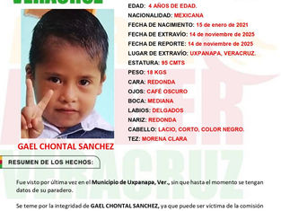 #AlertaAmberVer SOLICITA su colaboración en la BÚSQUEDA y LOCALIZACIÓN de la niña Eliza Fernanda Chontal Sánchez de 6 años de edad. #HasVistoA #SiLaVesReporta  @FGE_Veracruz @aamber_ver  TELÉFONO 2281