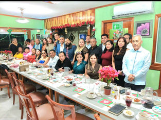 Cena navideña con los integrantes del colegio de abogados de Minatitlan veracruz organizada por su presidente lic Jose Luis Blas Cortes