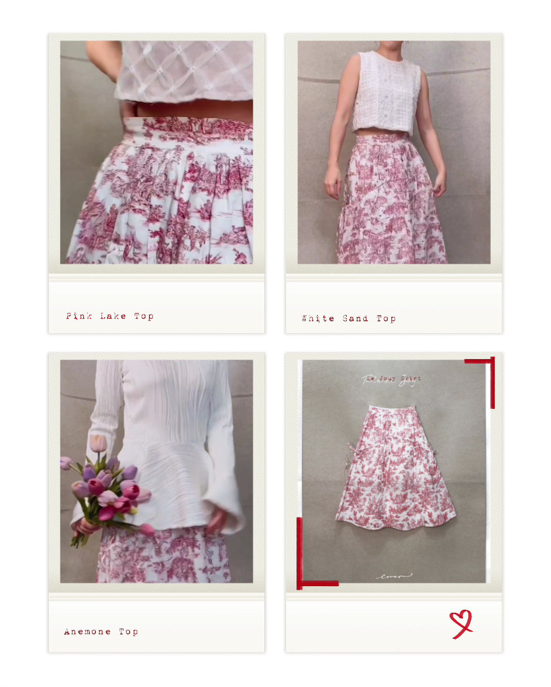 Canto 02 : La Joüy Skirt in Red