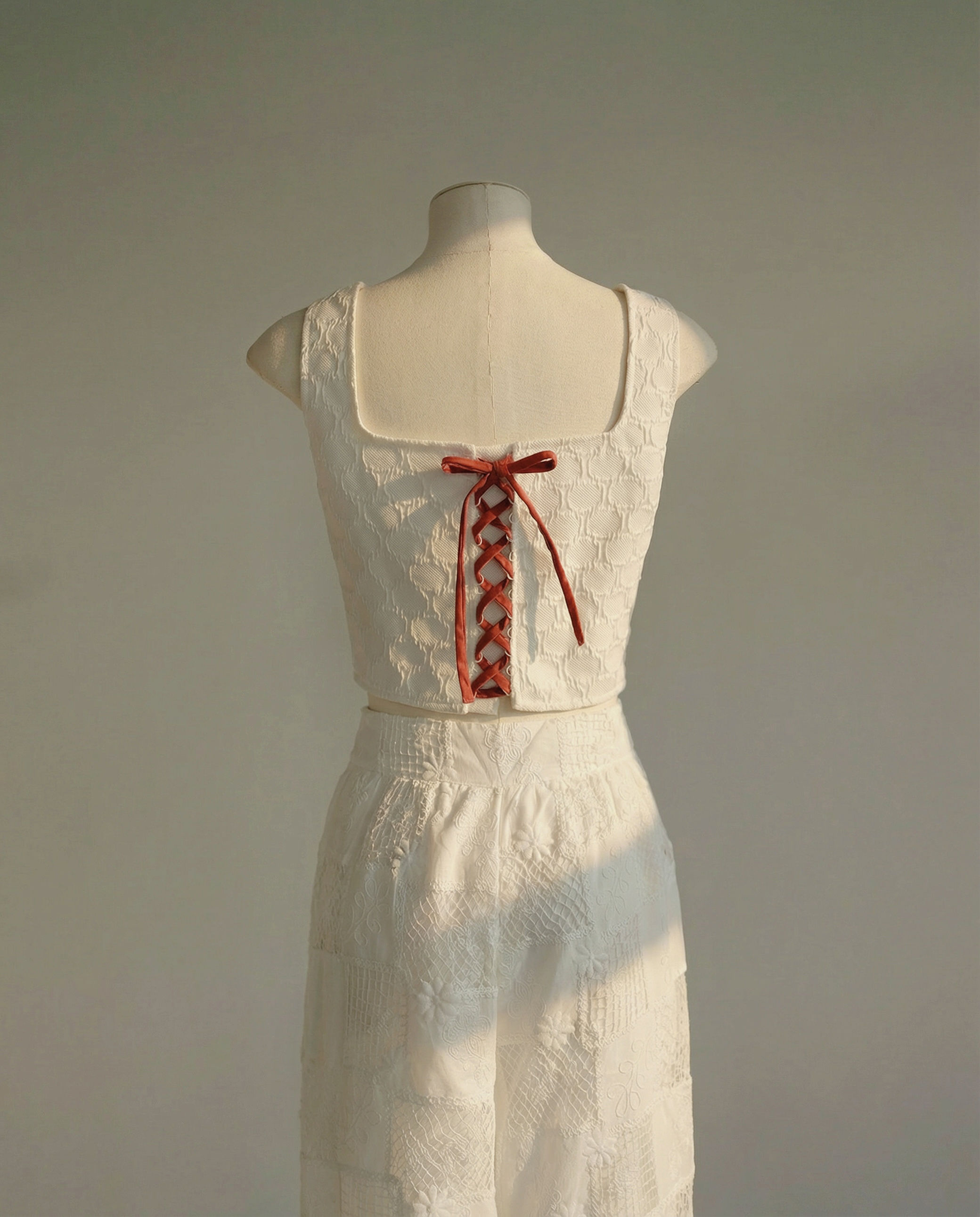 Corset Top in Snow White