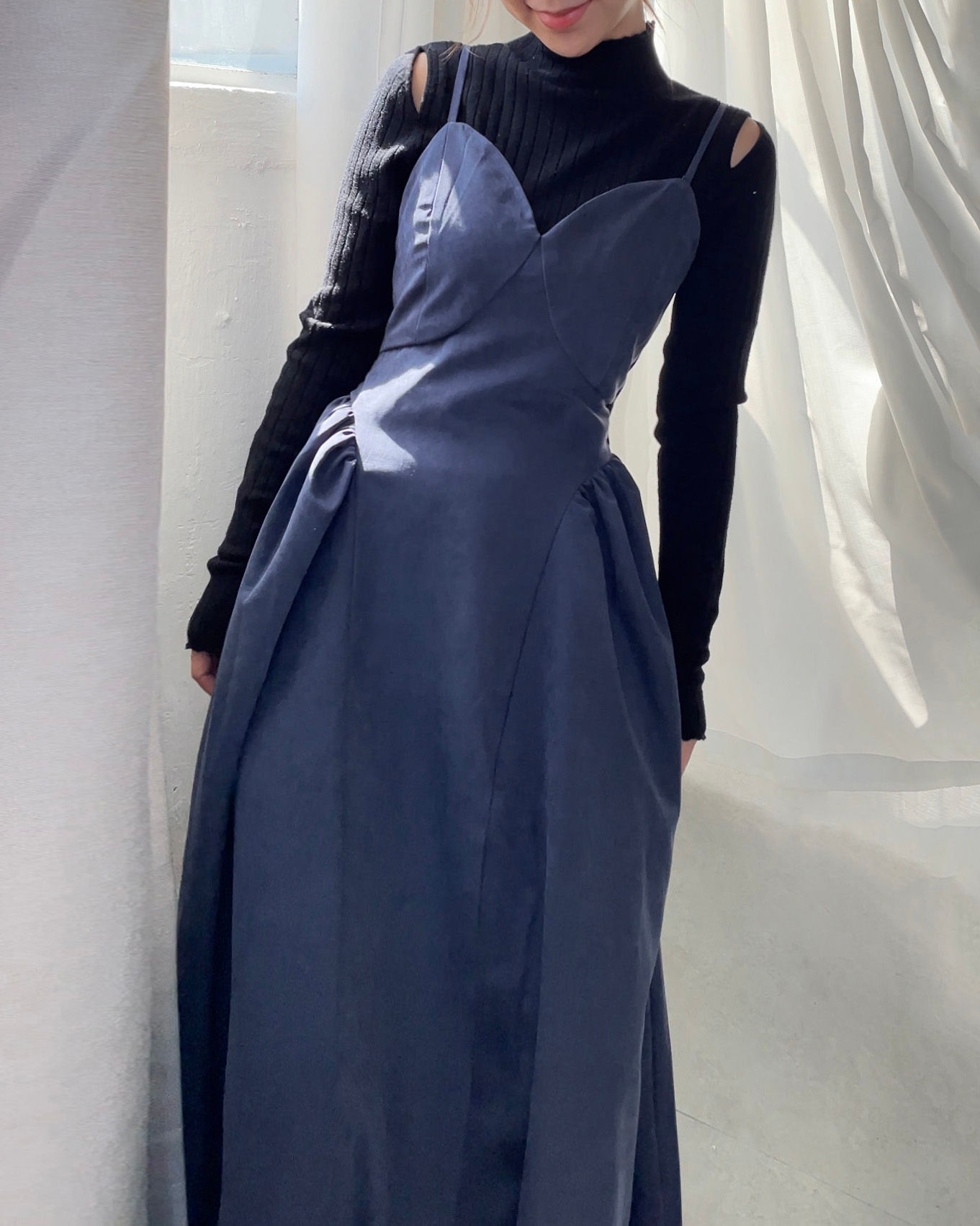 Canto 07 : All Time Love Dress in Navy