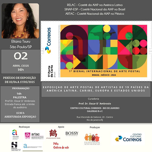 1º Bienal Internacional de Arte Postal -  Exposição de Arte Postal de Artistas de 19 Paíse