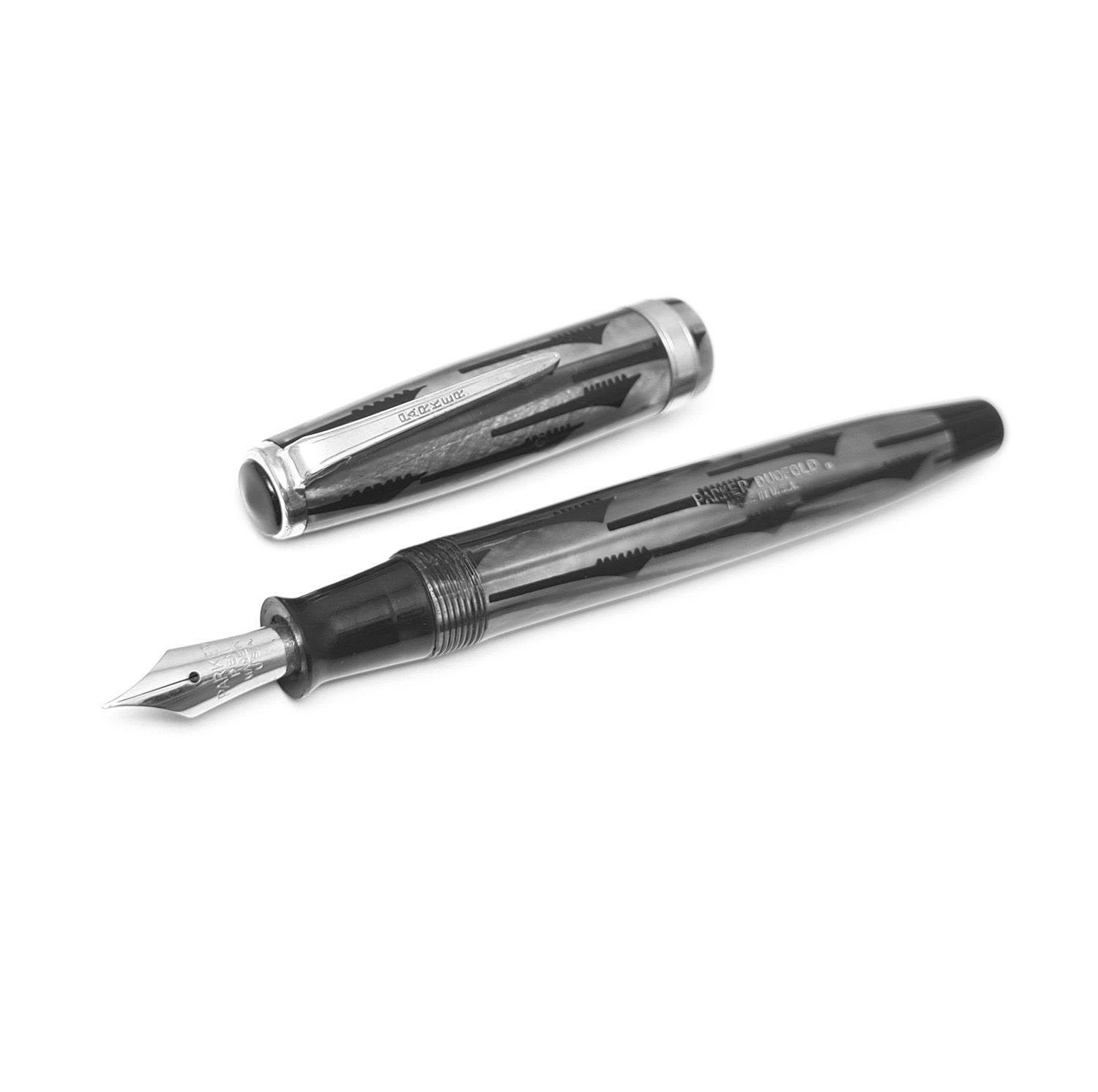 pióro PARKER DUOFOLD GEOMETRIC 'TOOTHBRUSH' BROWN, USA 1939
