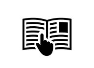 instruction-manual-icon-open-book-pages-with-text-images-and-hand-pointer-cursor-symbol_ed