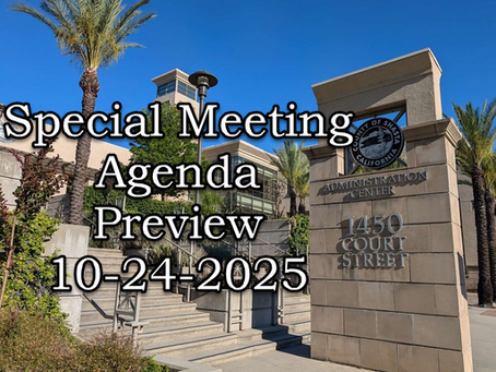 Shasta Board of Supervisor Special Meeting 10-24-2025