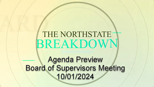Agenda Preview Edition for Shasta County Board of Supervisors Meeting on October 1, 2024