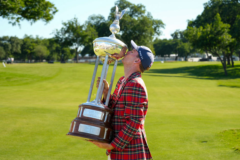 GOLF: Russell Henley birdies first playoff hole, wins Charles Schwab Challenge