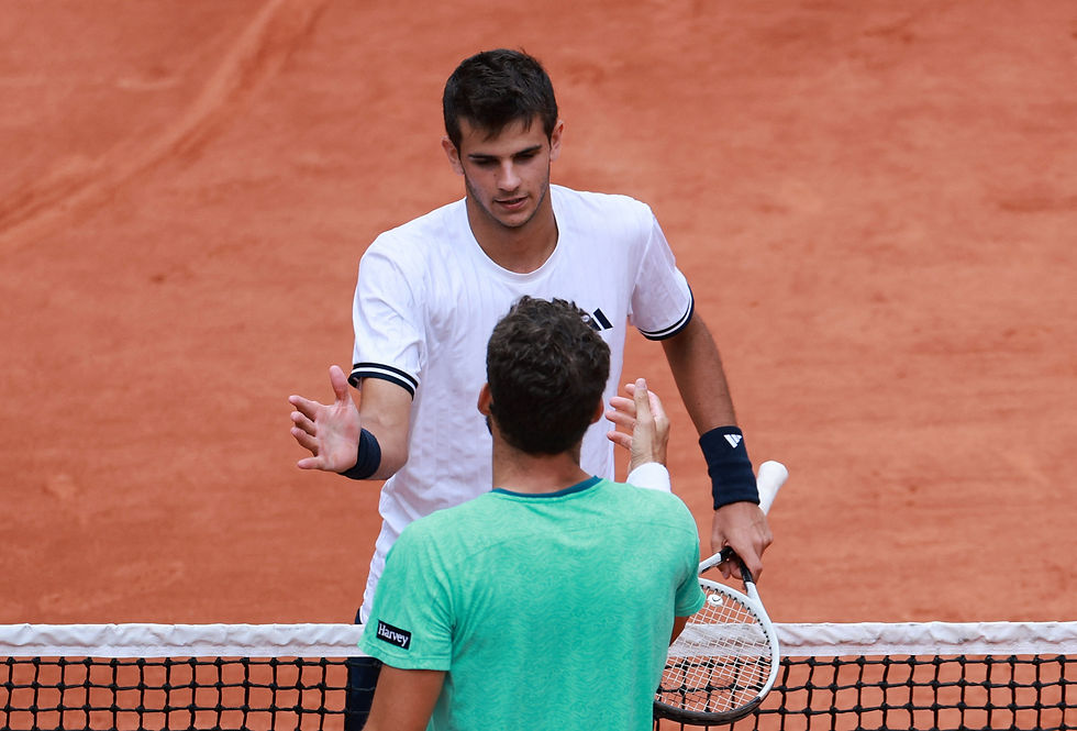 TENNIS: Teenager Jodar stages scintillating comeback win over Carreno Busta for French Open last eight spot