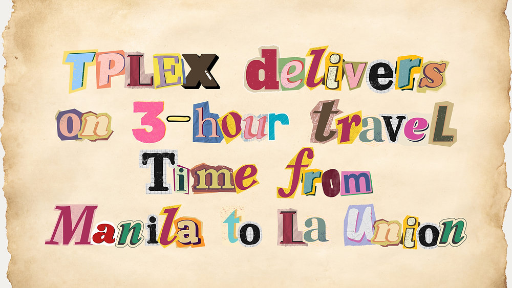 TPLEX delivers on 3-hour travel time from Manila to La Union