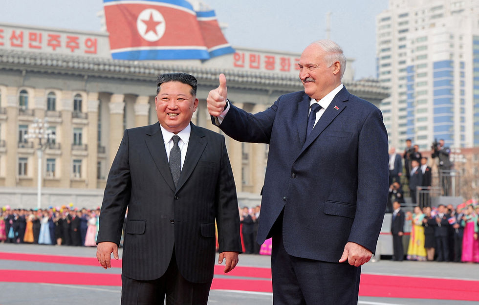 North Korea's Kim Jong Un welcomed Belarus President Lukashenko to Pyongyang — reports