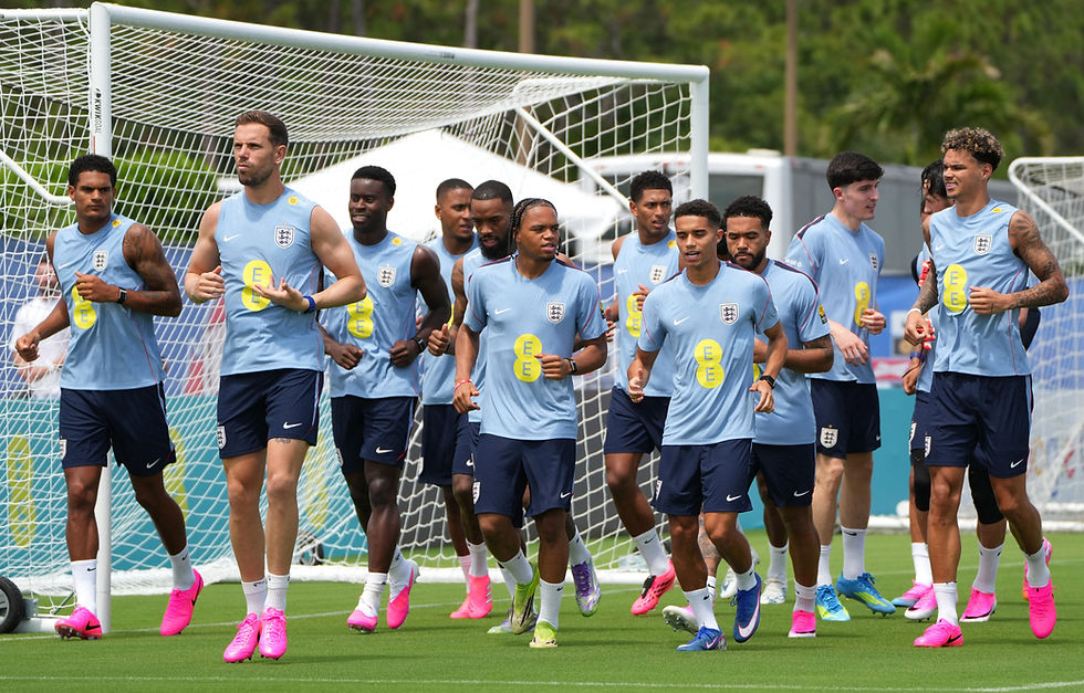 SOCCER: England trains in Florida heat ahead of final World Cup tune-up