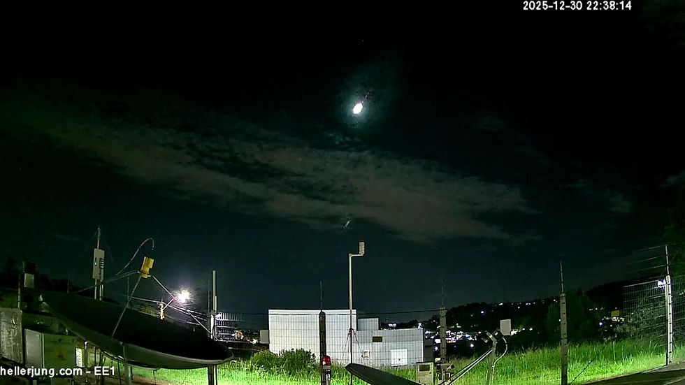 Meteorite traces a bright path across the Brazilian sky ahead of New Year's Eve
