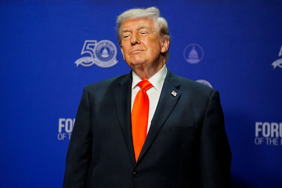 Trump jokes he'll leave office in 'eight or nine years'