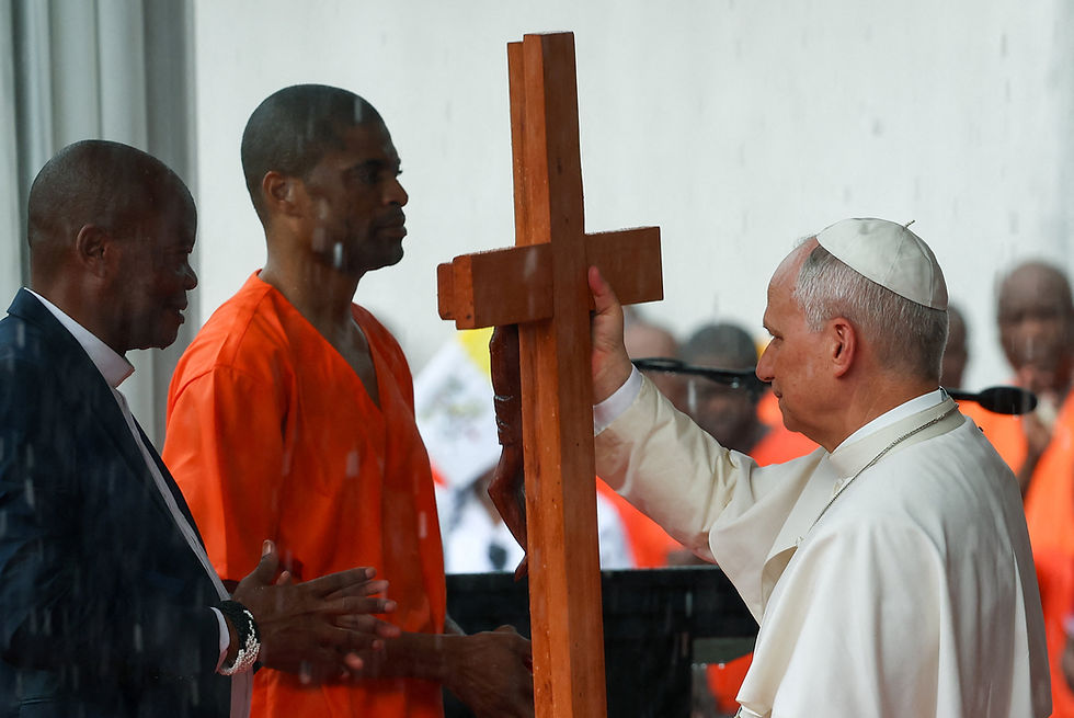 Pope Leo visits prison in Equatorial Guinea on last day in Africa