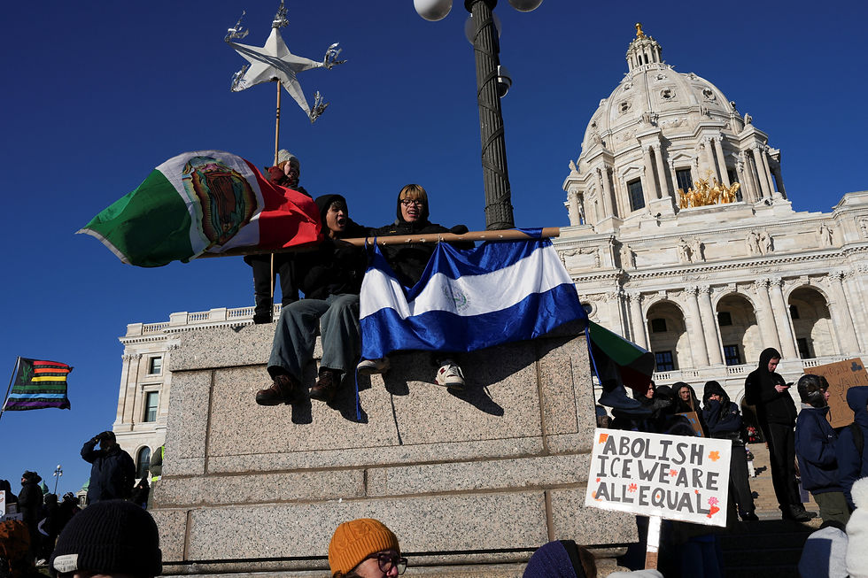 Students protest against ICE outside Minnesota State Capitol
