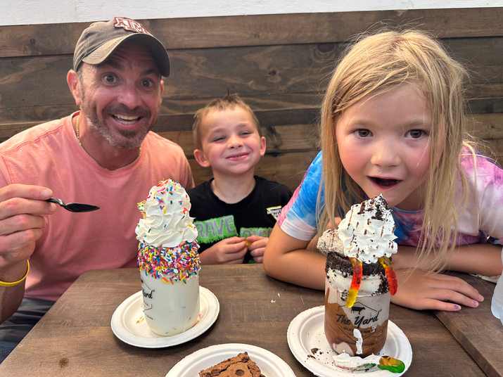 Spencer, his son and daughter