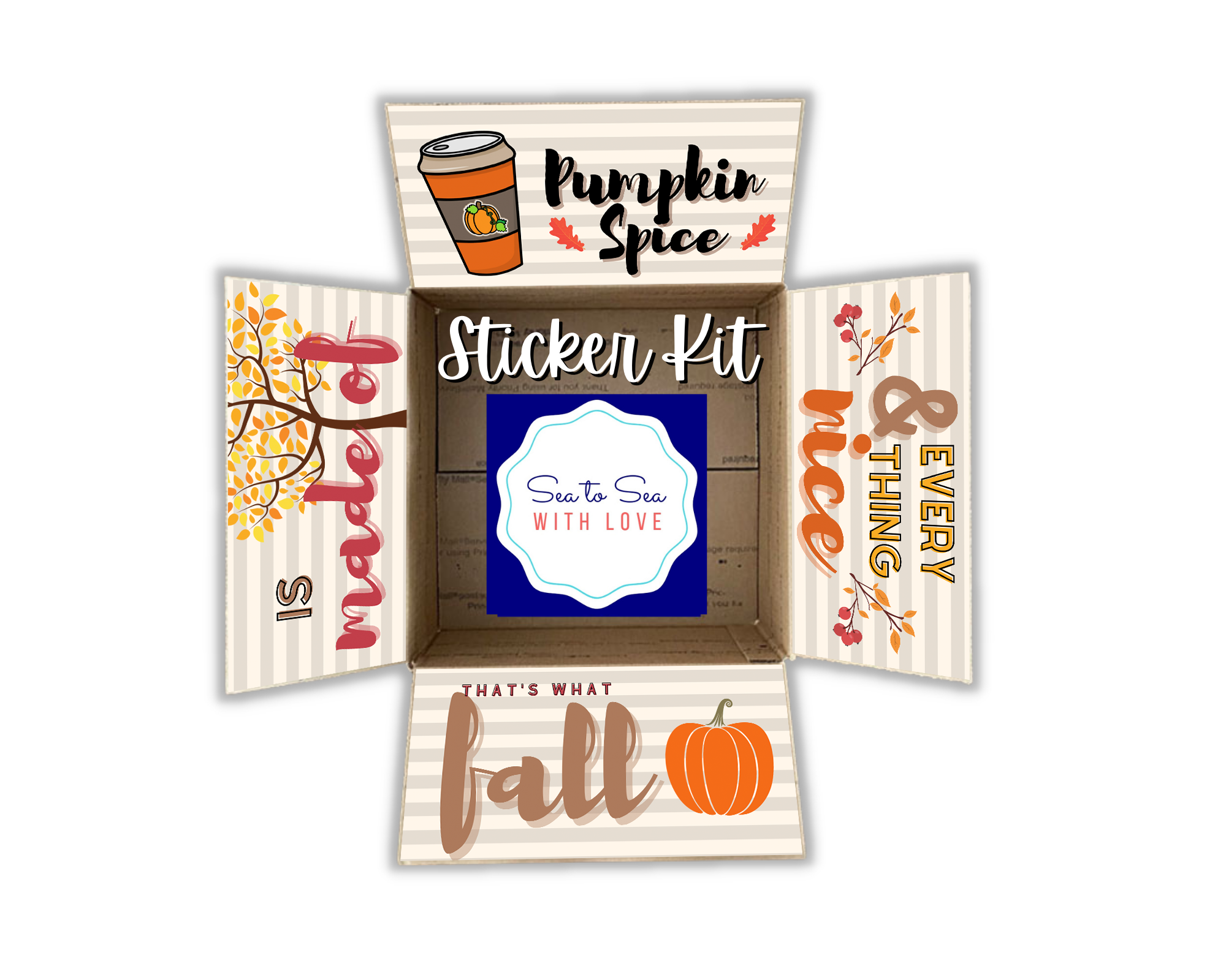 Fall Care Package Sticker Kit