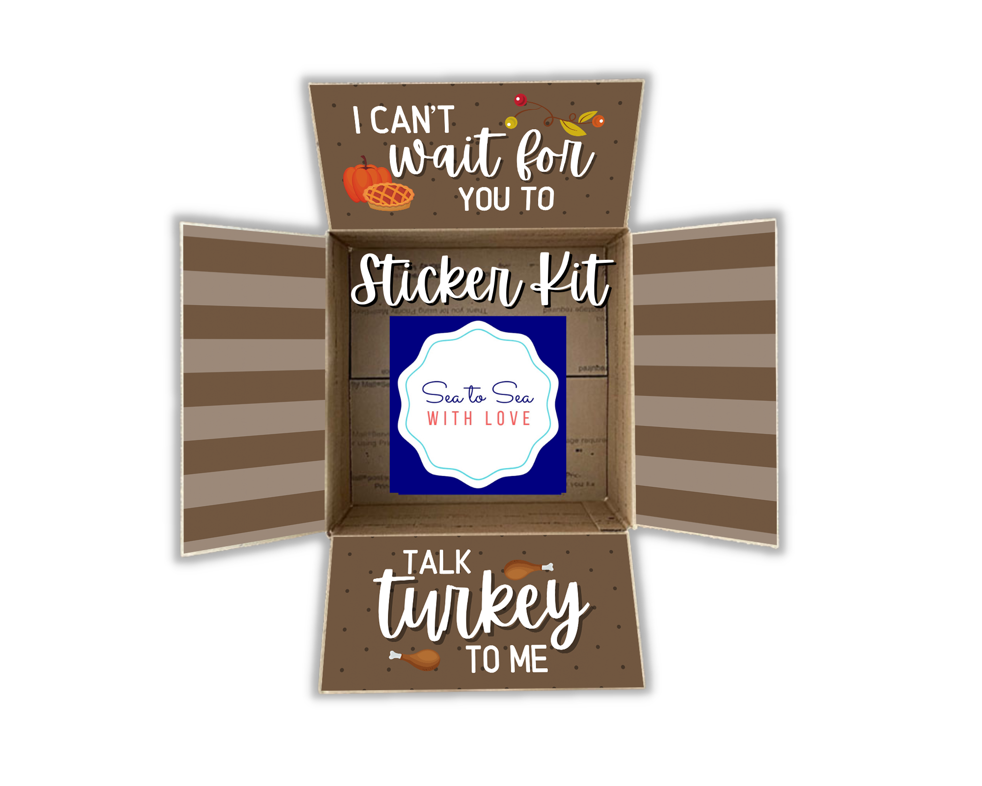 Thanksgiving Care Package Sticker Kit