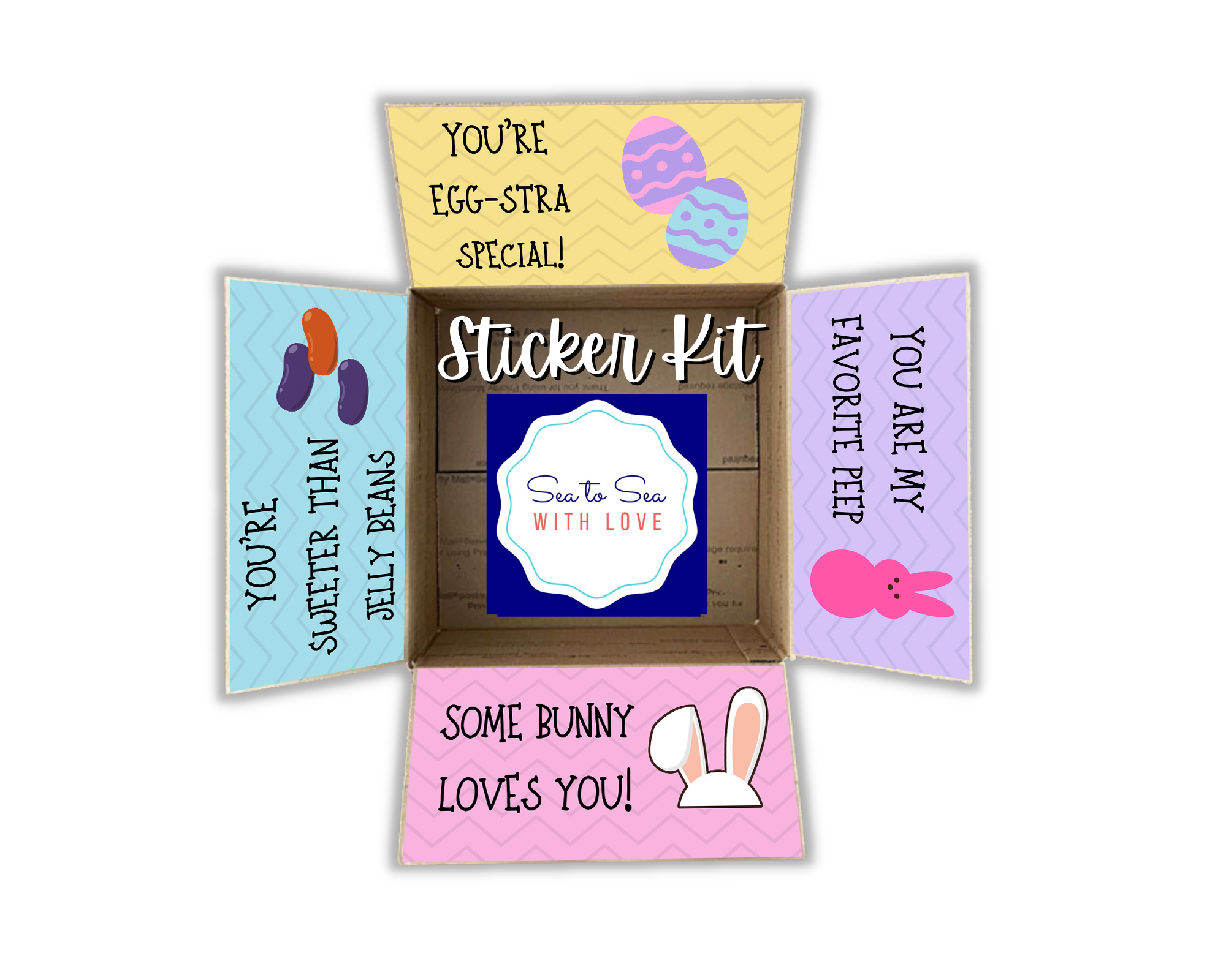 Easter Care Package Sticker Kit
