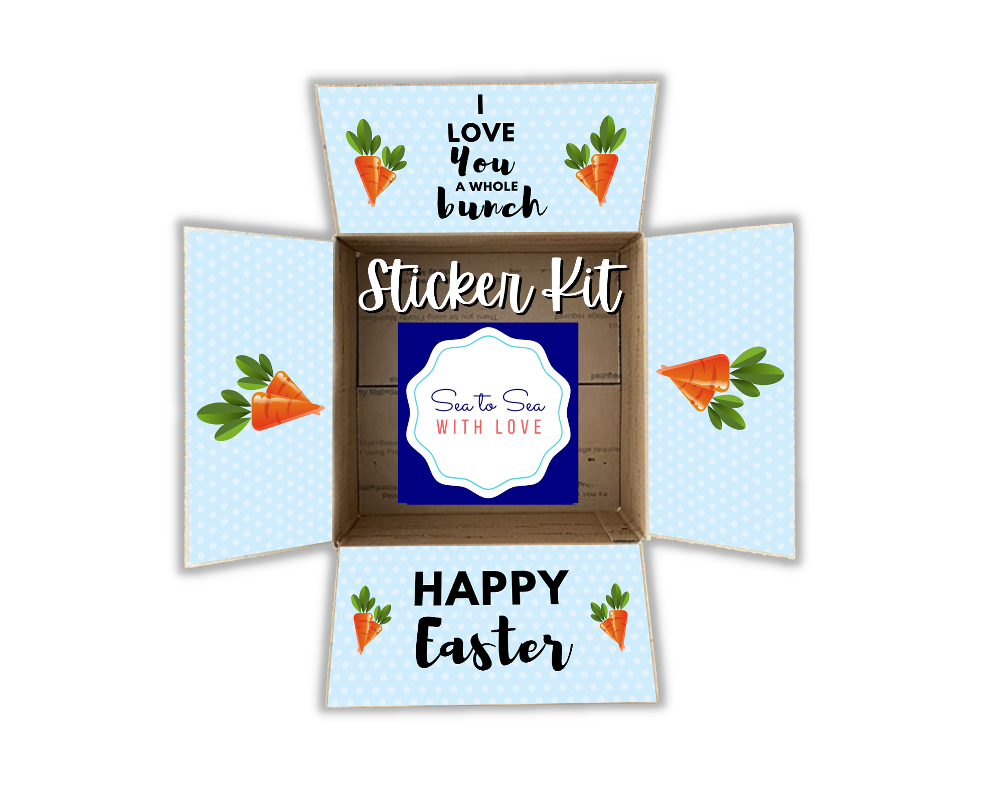 Easter Care Package Sticker Kit