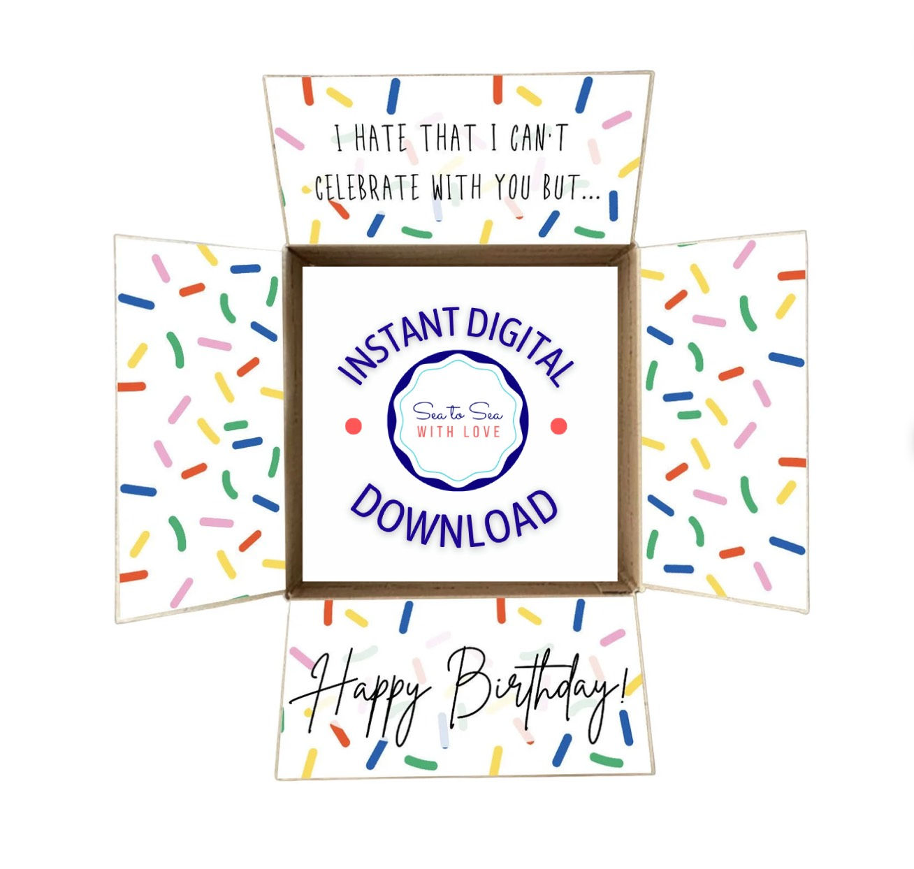 Birthday Care Package Printable Instant Digital Download