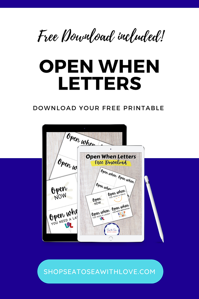 Open When Lettering Open When Letters