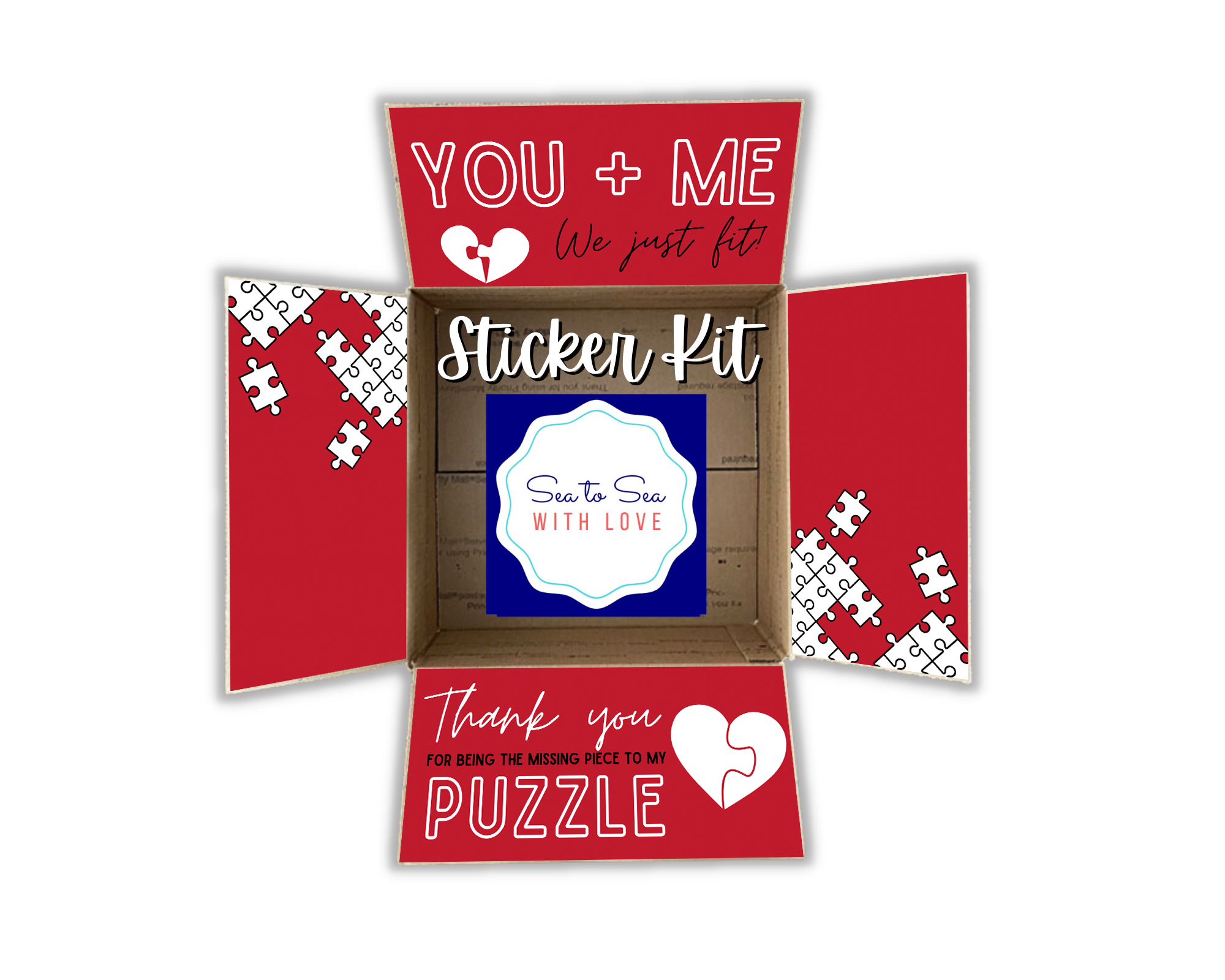 Valentine's Day Care Package Sticker Kit
