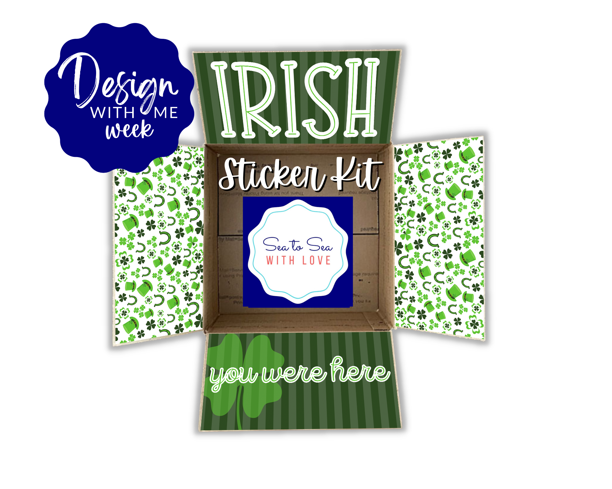 St. Patrick's Day Care Package Sticker Kit
