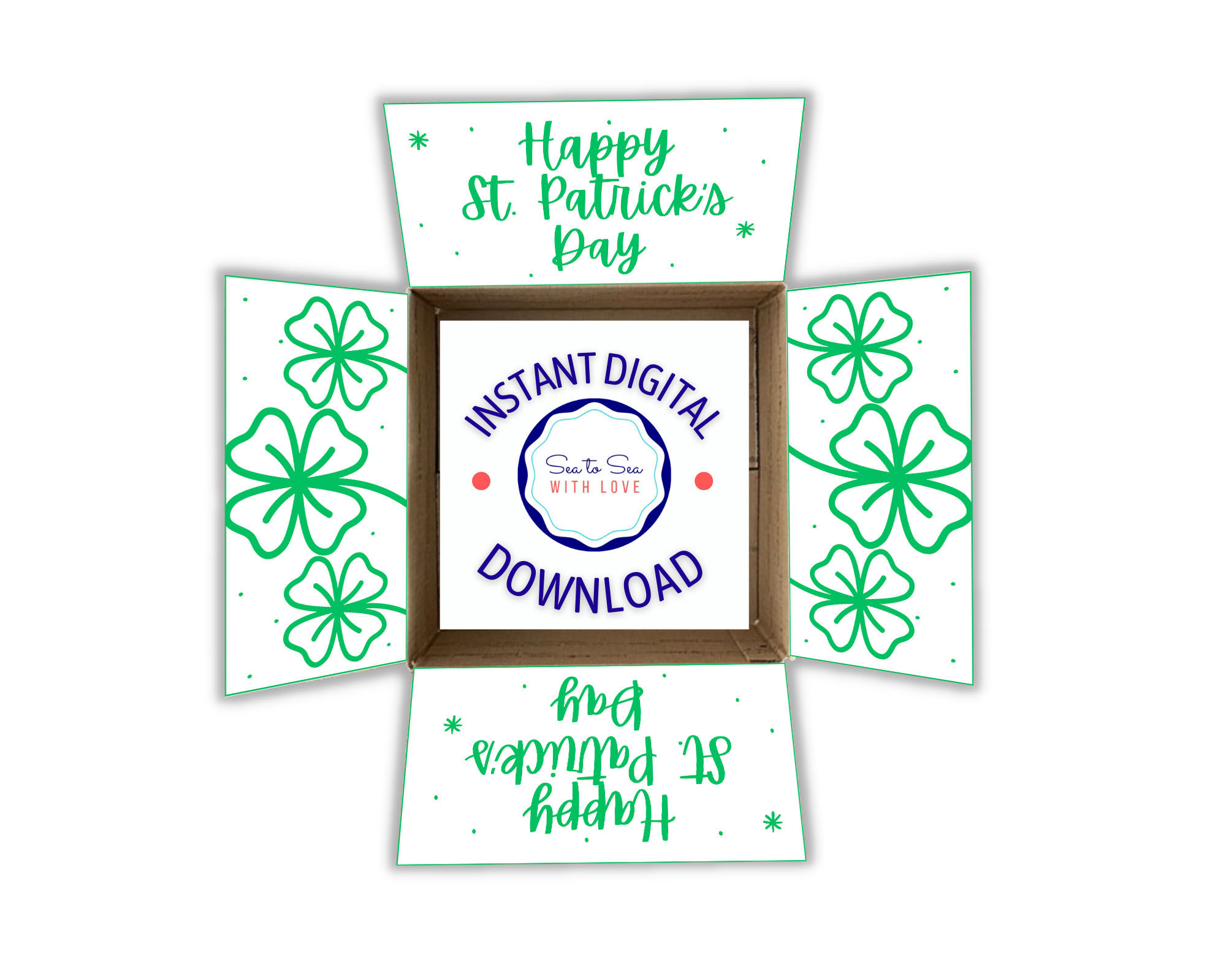 St. Patrick's Day Care Package Printable Instant Digital Do