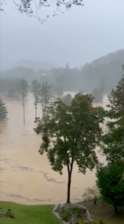 Hurricane Helene, recovery, golf course, NC, flood, Boone, Hound Ears, Kris Spence