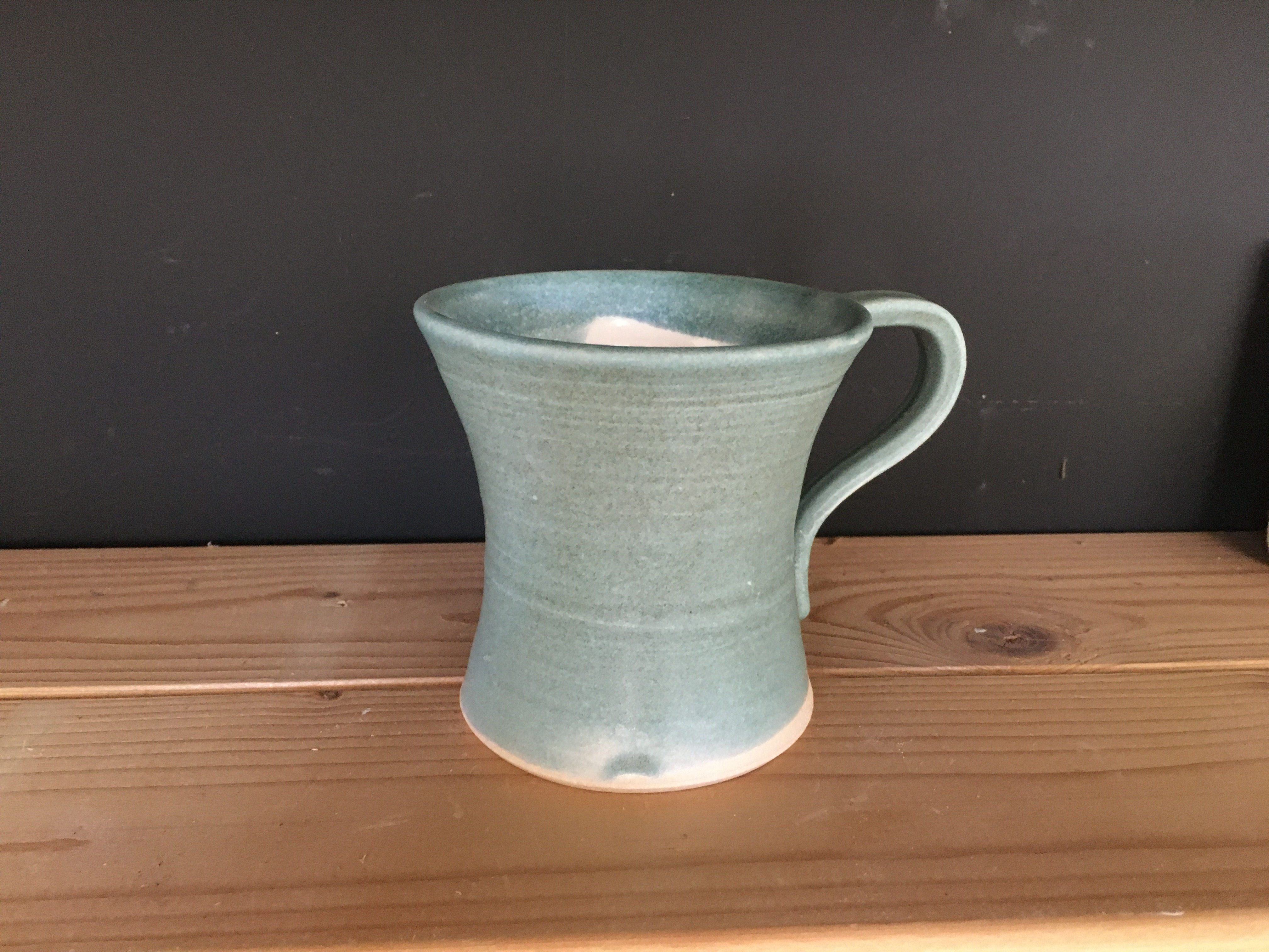 soft teal mug concave