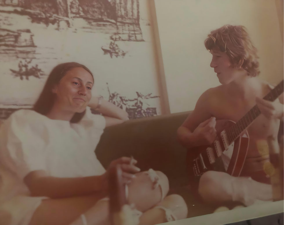Andy and his sister Lesley