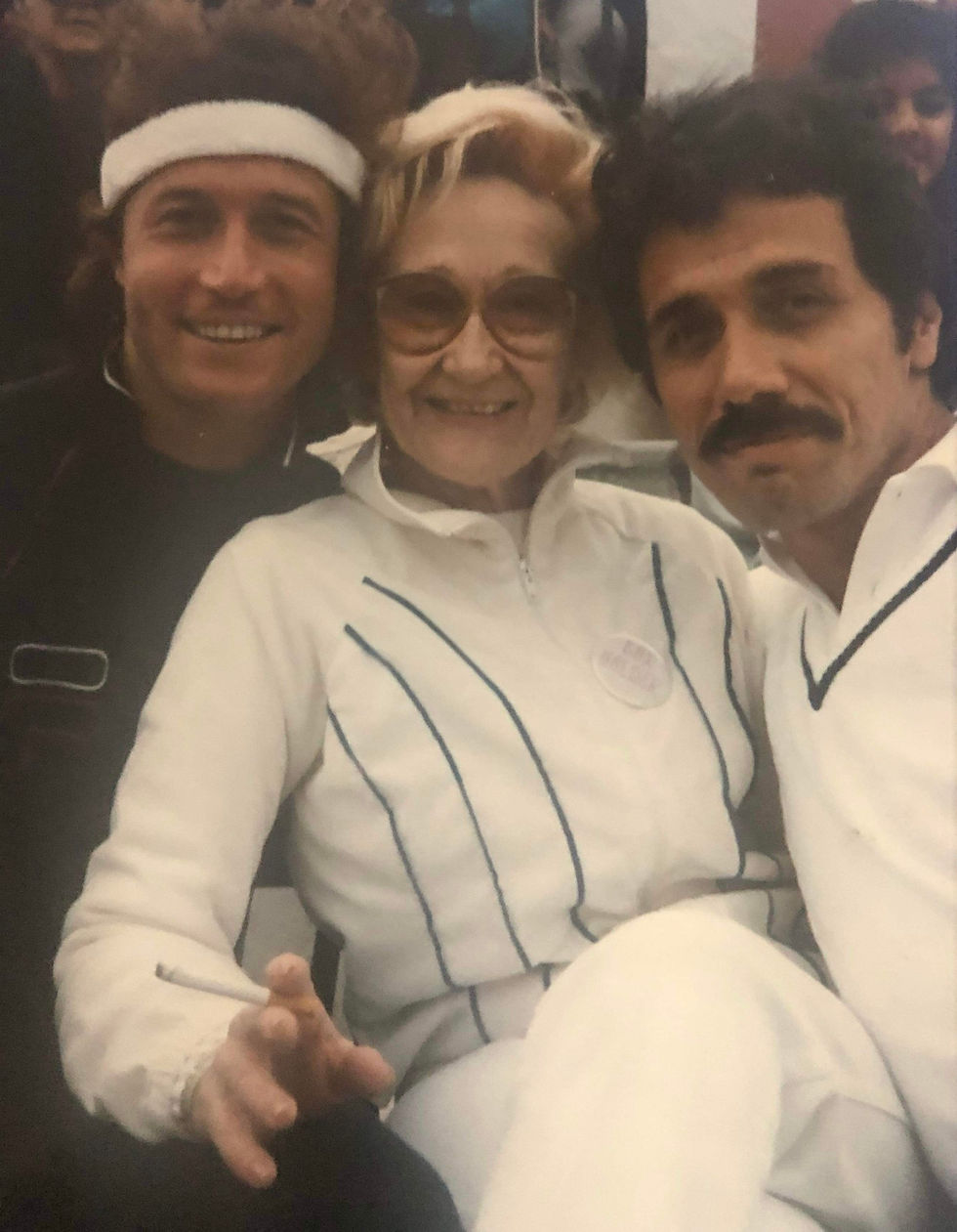 Andy and his mother Barbara with Edward James Olmos
