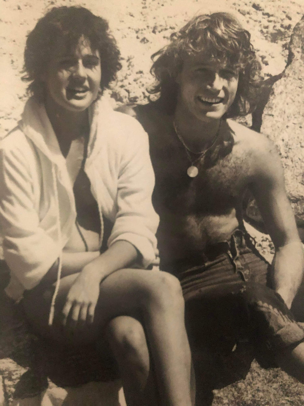 Andy and his niece Bernice Gibb