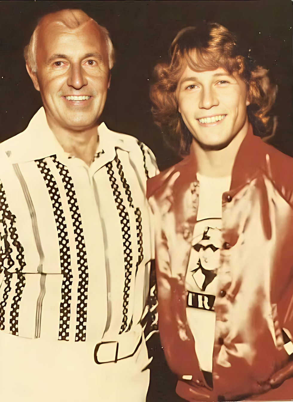 Andy and his father Hugh