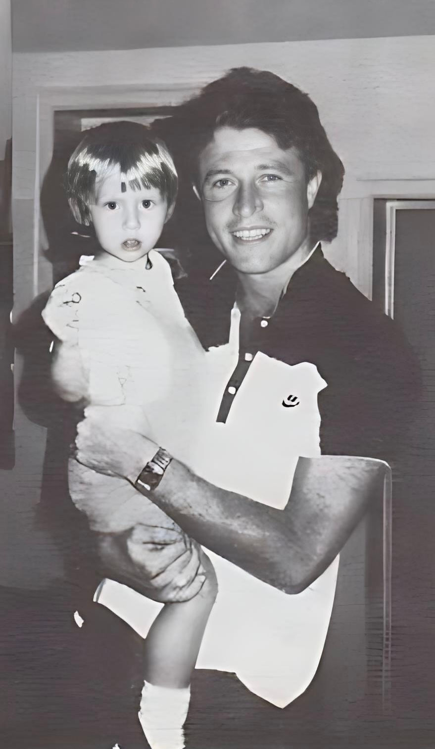 Andy and his nephew Robin-John (RJ) - son of Robin and Dwina Gibb