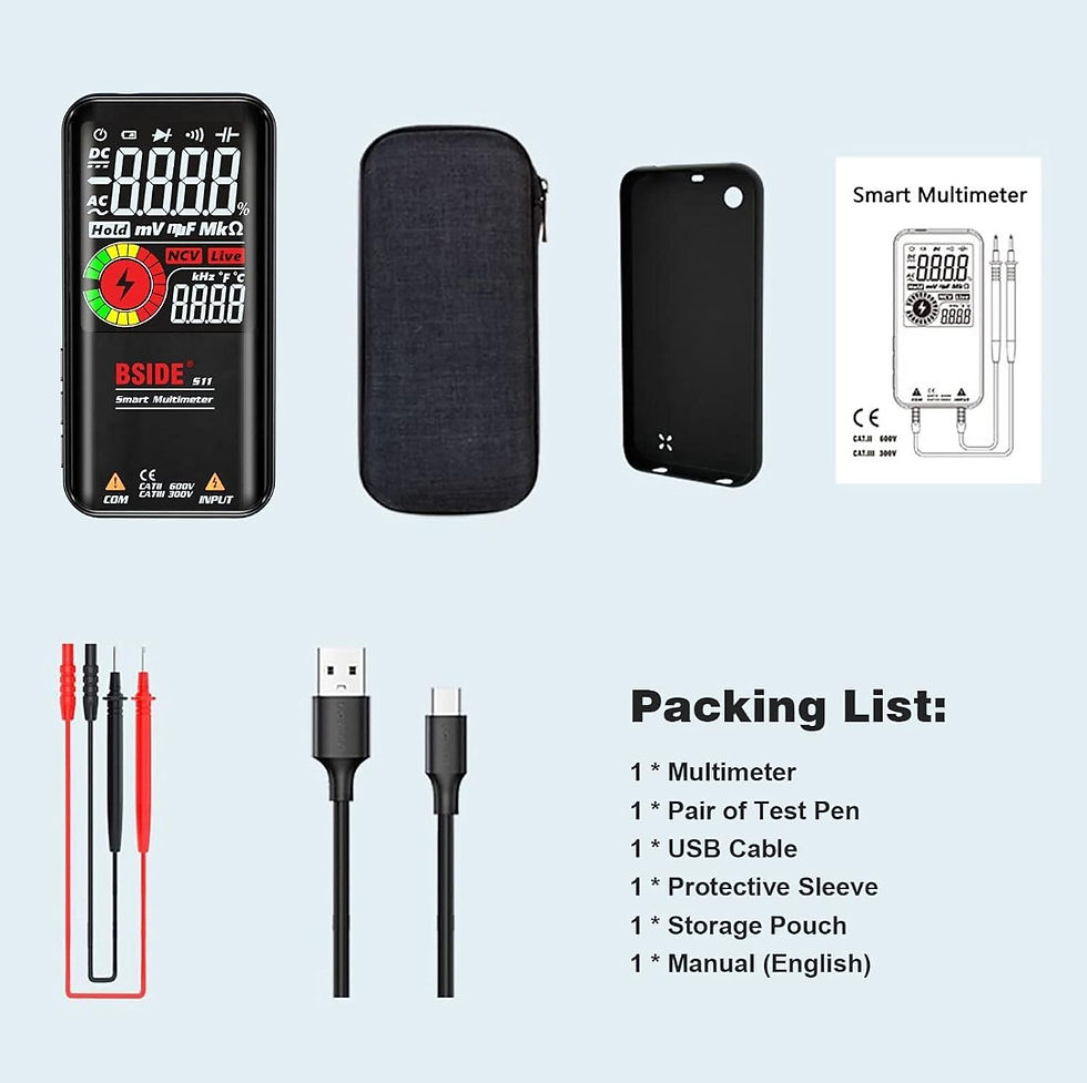 Miniature : Multimètre multifonction a affichage numérique LCD