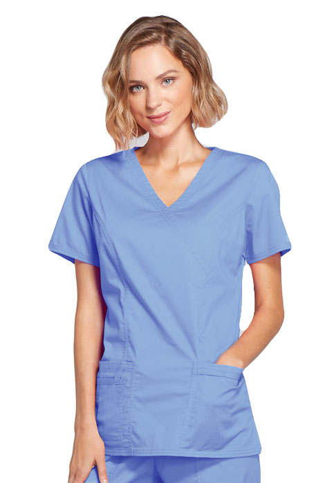 Cherokee 4728 Female Mock Wrap Top