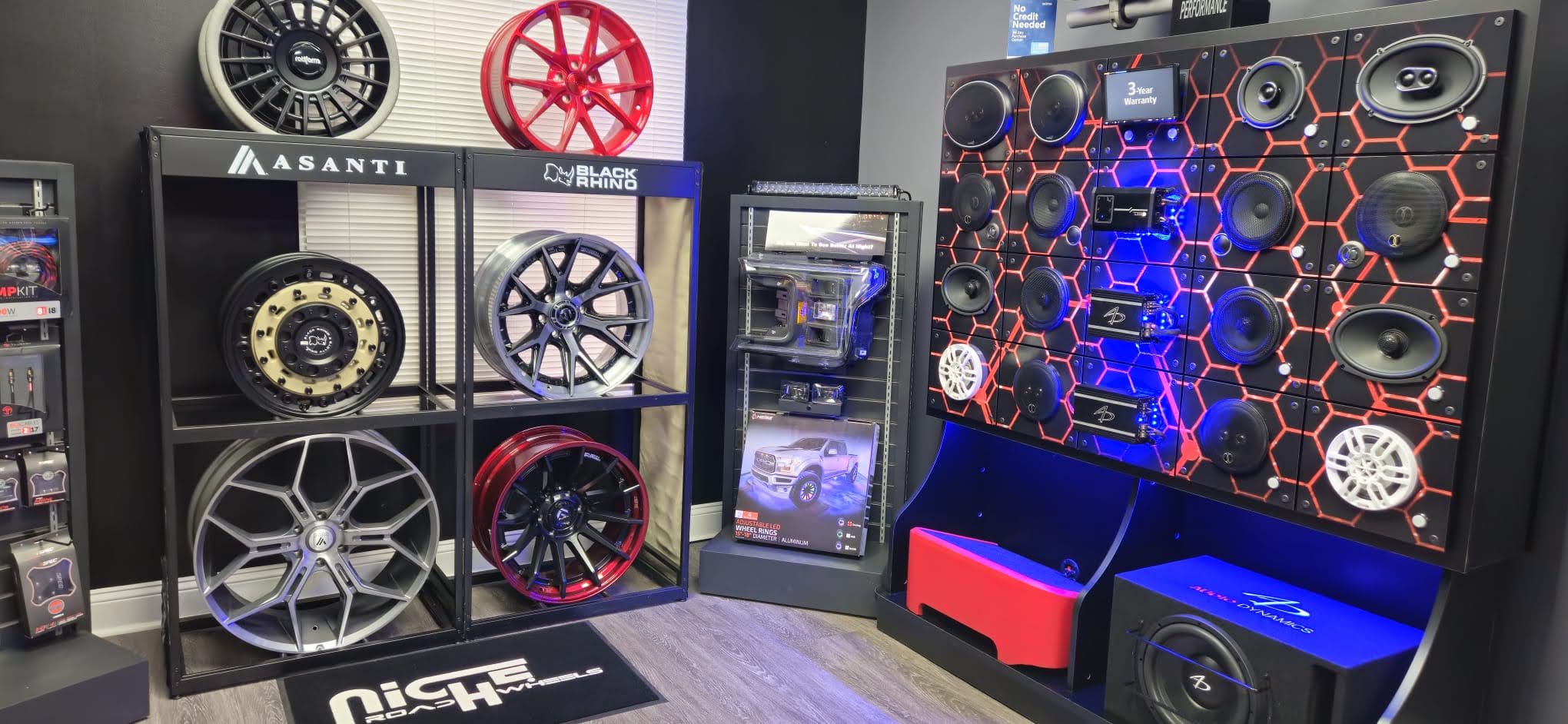 Audio Performance wheels and accessories