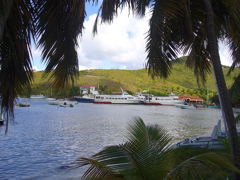 view of the ferry in motion