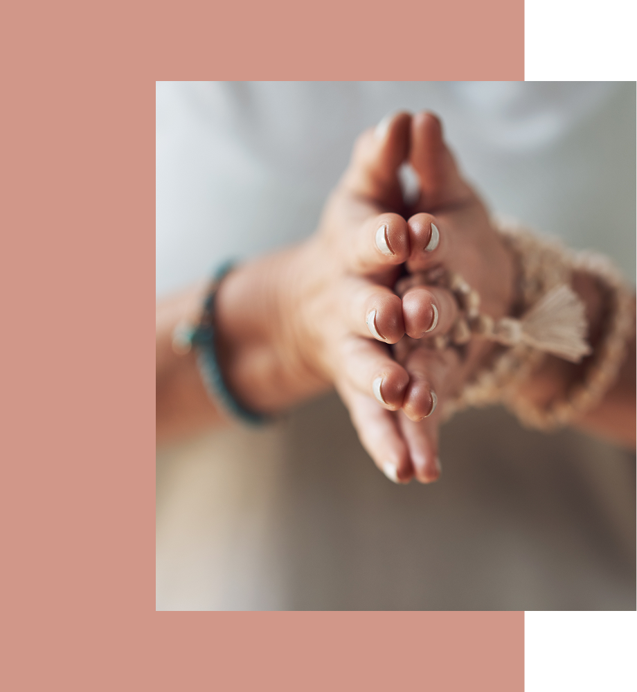 Decorative graphic introducing therapeutic approach section