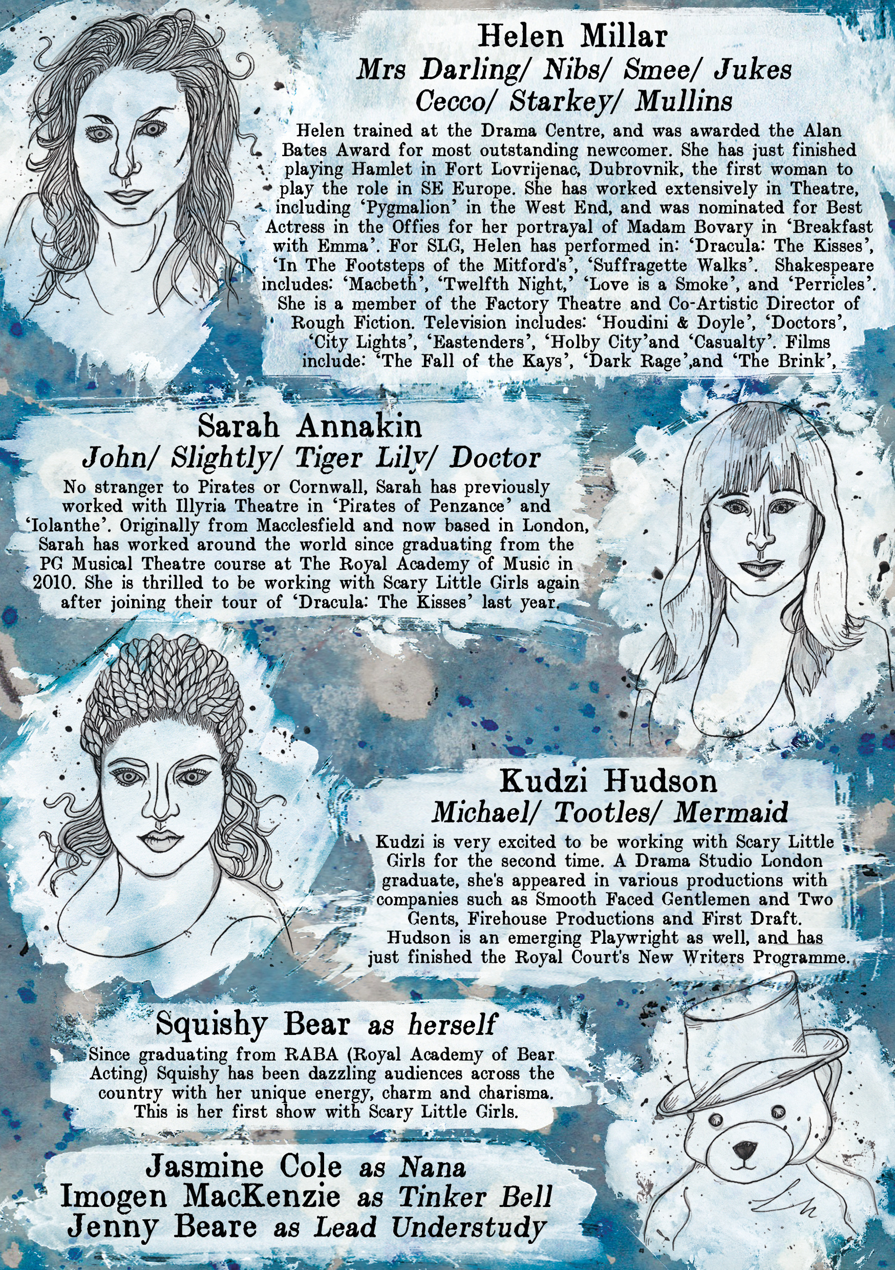 Peter Pan Program - Cast
