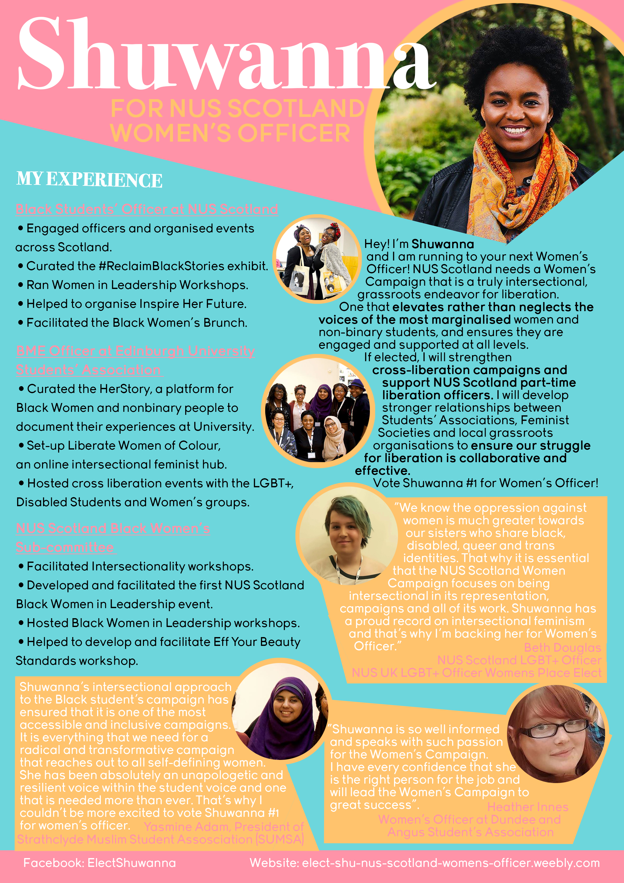 Shuwanna Women's Officer - Manifesto