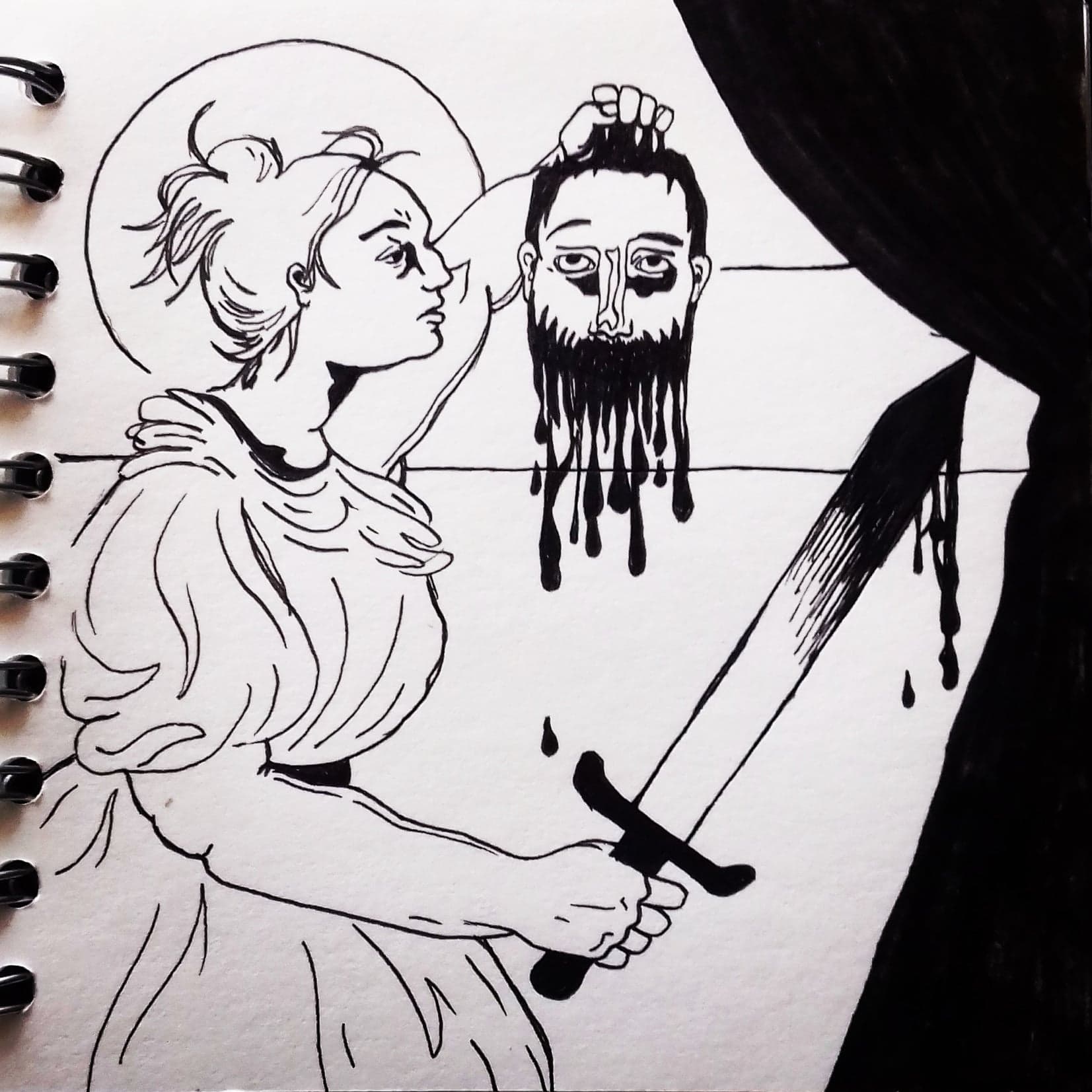 'Judith': Inktober 2018