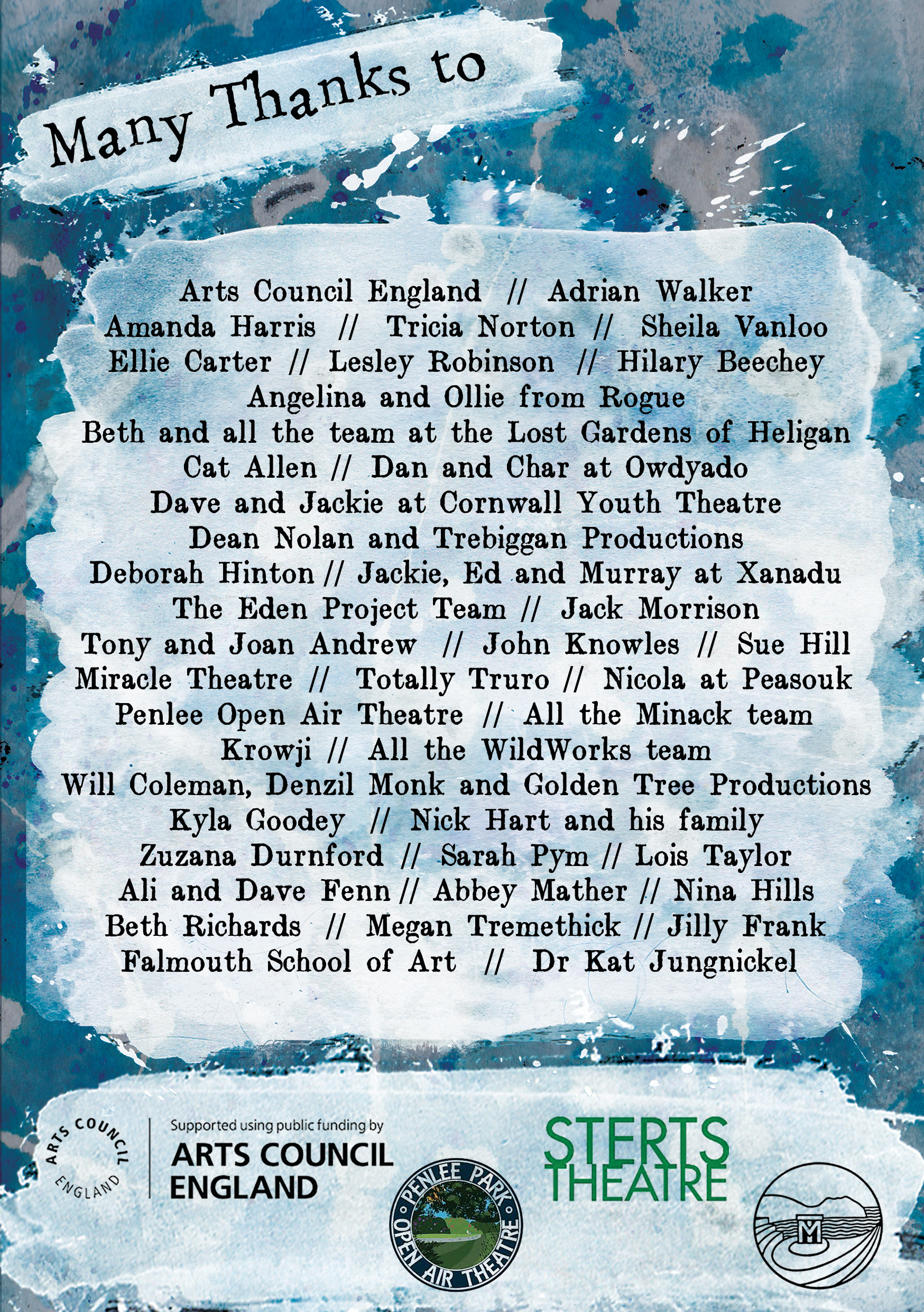 Peter Pan Program - Thank You
