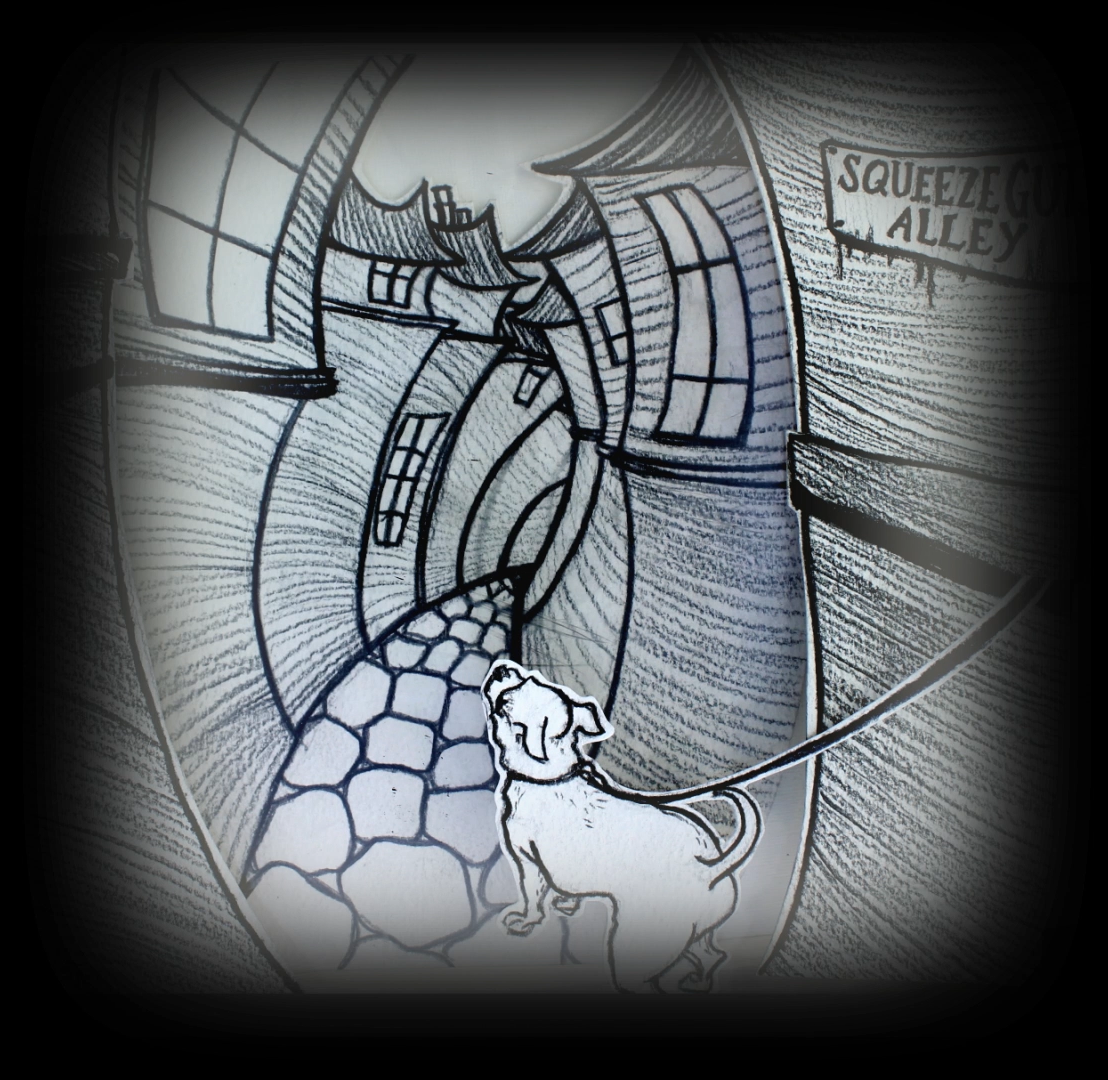 Squeezeguts Alley Illustration