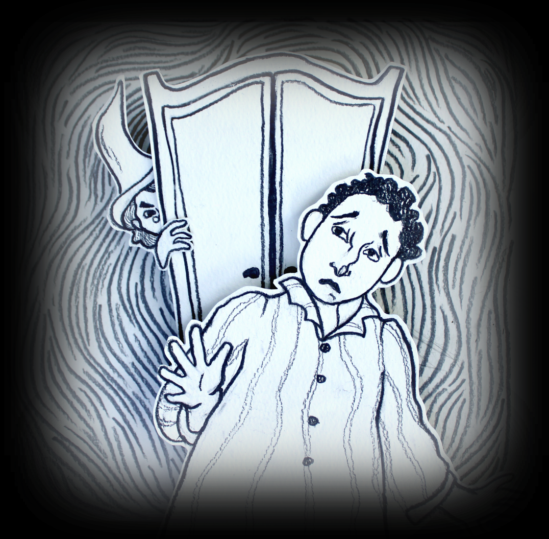 The Haunted Cabinet Illustration