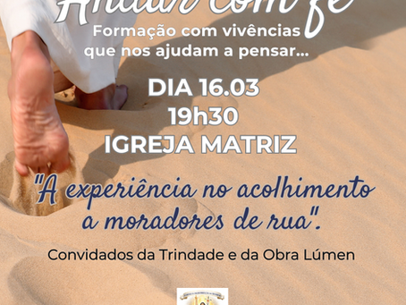 Paróquia lança projeto “Andar com Fé” para unir formação e experiência cristã