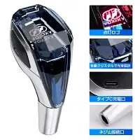 サムネイル： Cartist クリスタル シフトノブ ノア ヴォクシー 90系 80系 70系 60系 シフトノブ LED イルミネーション 7色調整可能 発光 USB充電