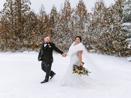 Outdoor Winter Wonderland Wedding | Wynston & Zack